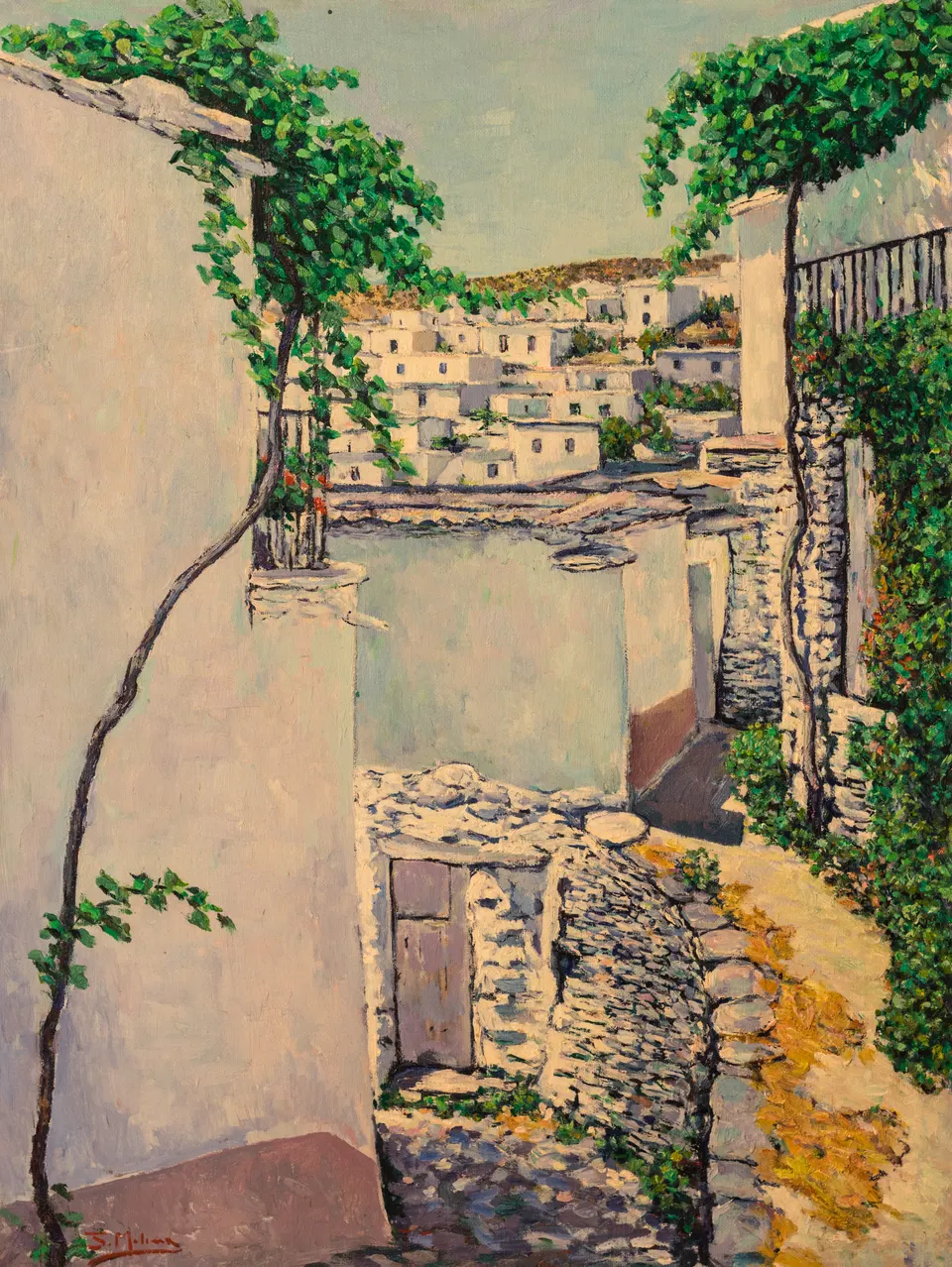Parra sobre el callejón