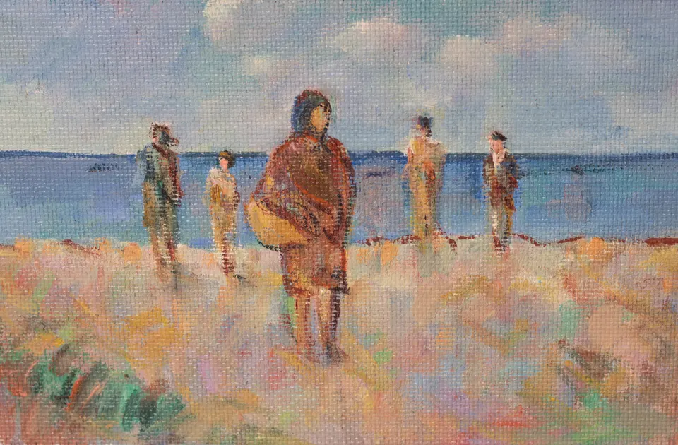 Figuras en la playa