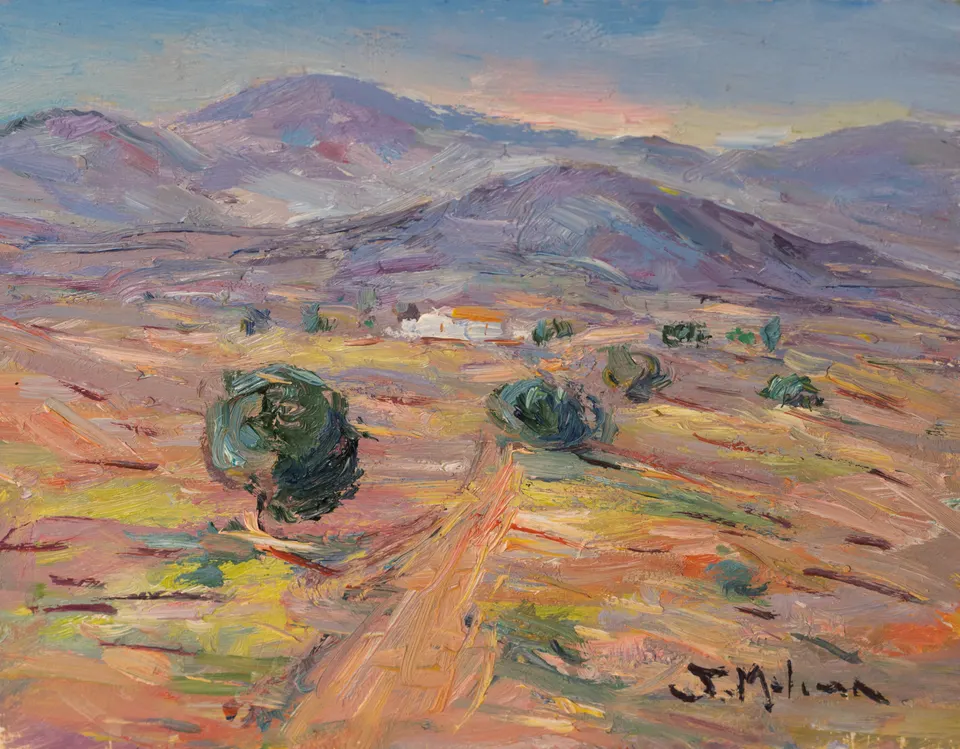 Llanura hacia el cortijo