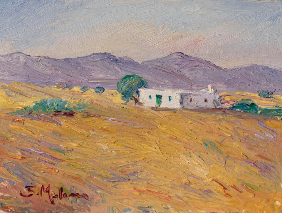 Cortijo en el rastrojo