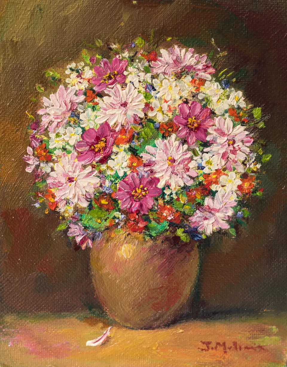 Ramo rosa y blanco
