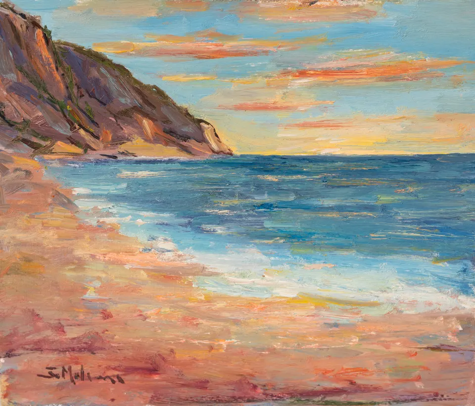 Cabo sobre la arena rosada